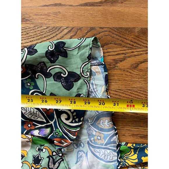 ZARA Multicolor Paisley Midi Wrap Tie Up Dress Women's Size Small - Picture 11 of 13